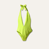 Plunge Swimsuit Cactus Green