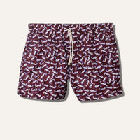 Swim Shorts Seahorse Burgundy