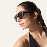 Sunglasses Round Black