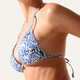 Tie-Side Bikini Coral Blue