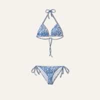 Tie-Side Bikini Coral Blue