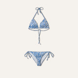 Tie-Side Bikini Coral Blue