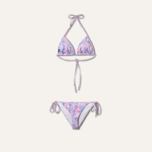 Tie-Side Bikini Coral Pink