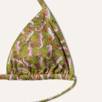 Tie-Side Bikini Seahorse Lime