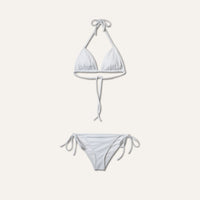 Tie-Side Bikini White