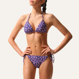 Tie-Side Bikini Seahorse Navy